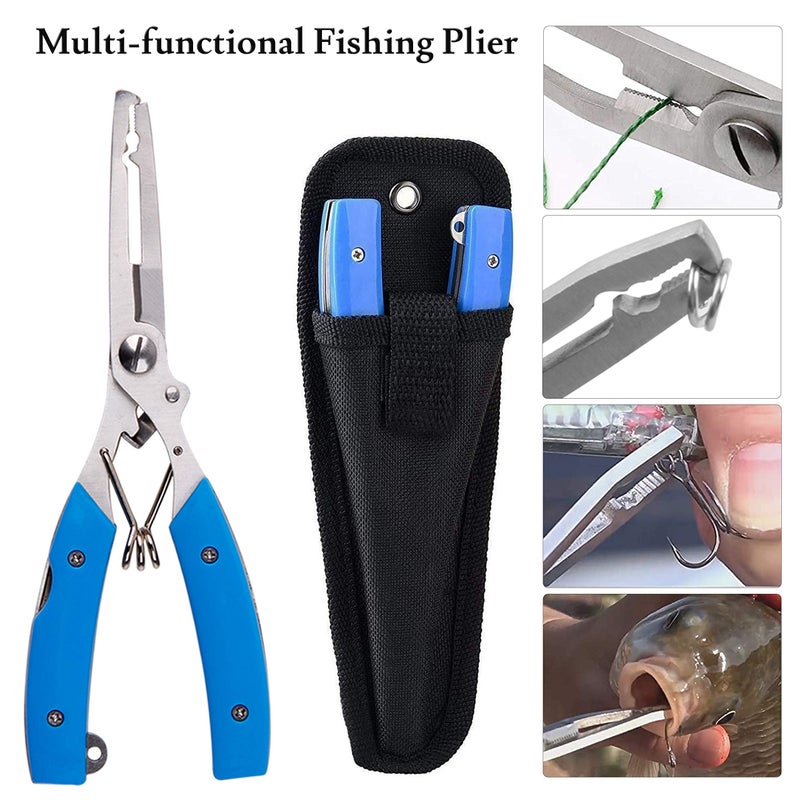 SILANON Fishing Lures Making Kit, 231pcs DIY Inline Spinner Bait Making Kit Colorado Spinner Blade Fishing Spoon Rig Treble Hooks Plier Make Your Own Fishing Lures for Bass Trout Walleye - Image 5
